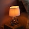 Quickway Imports 16 Ceramic Table Lamp, with Reflecting Silver and Pink Circular Stand and White Cotton Lampshade QI004587 - alternate 7